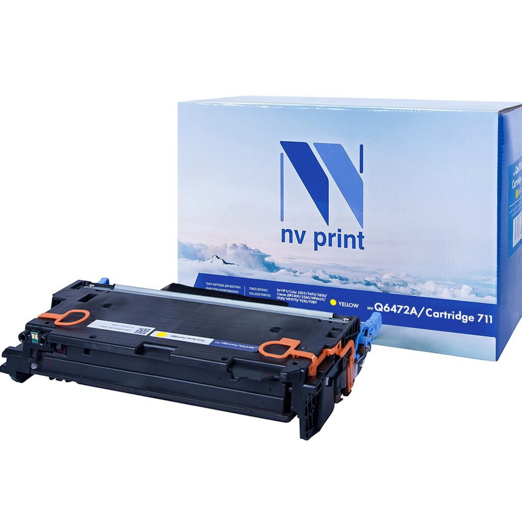 Картридж NVP совместимый HP Q6472A/Canon 711 Yellow для LaserJet Color