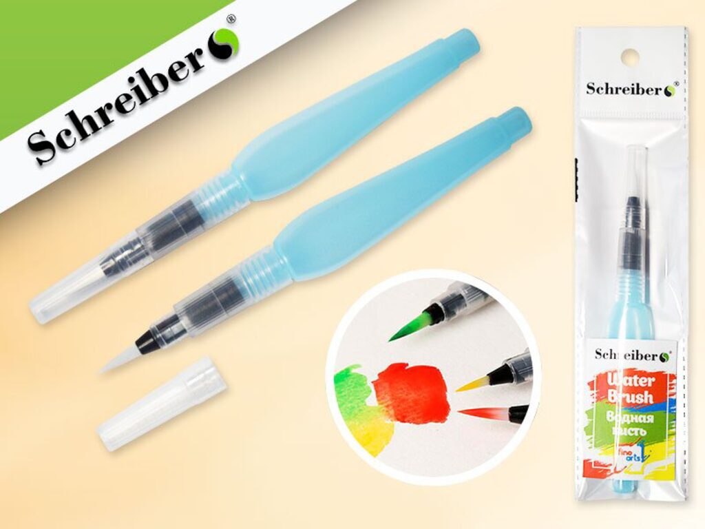 Кисть с резервуаром для воды WATERBRUSH длина 15 см, размер L