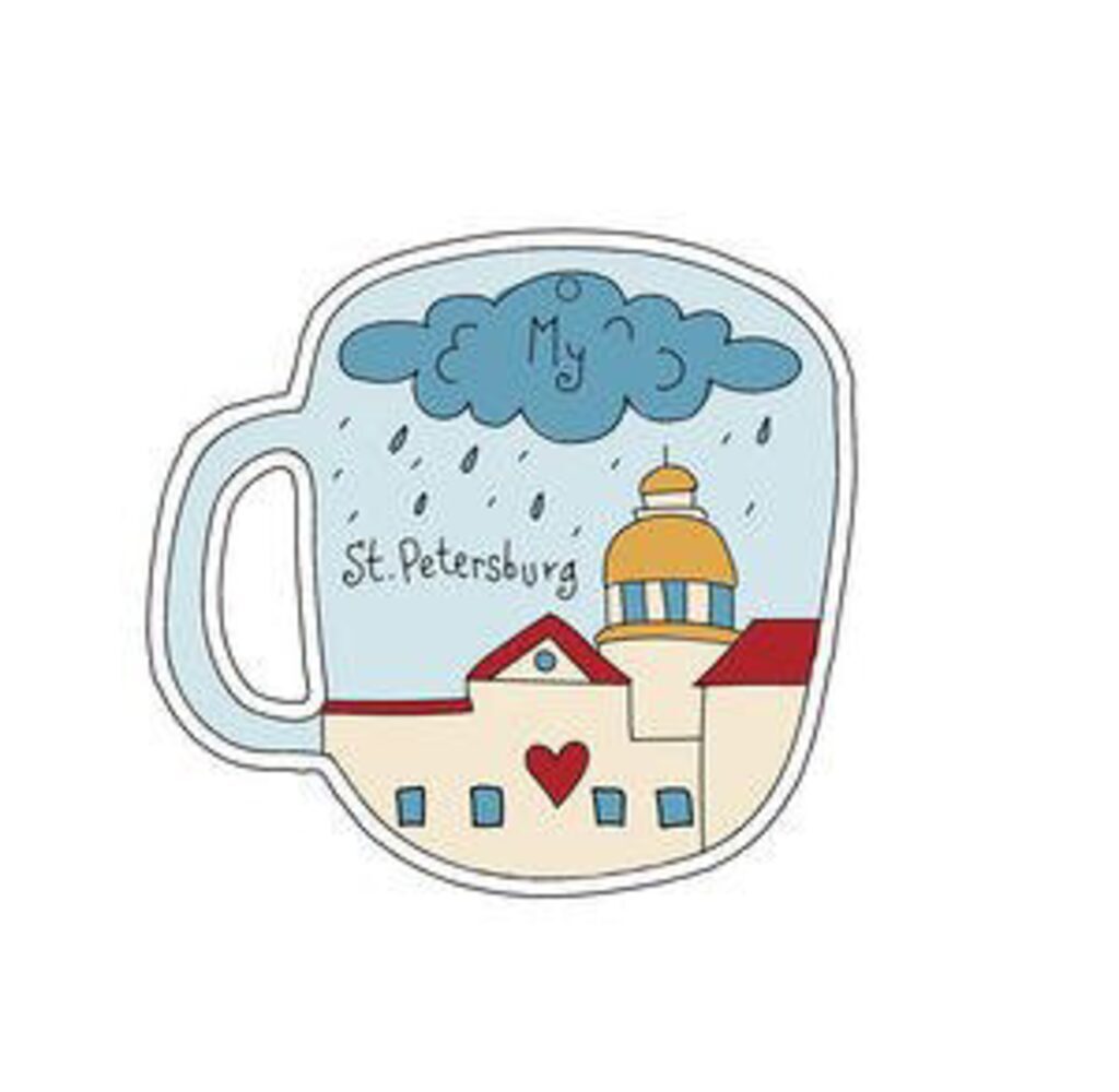 Ароматизатор "Осень в Питере" 8,8*8,2см, пропитан аромат.маслом Океан