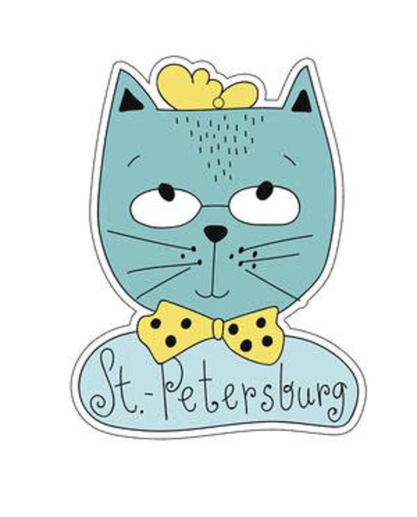 Ароматизатор "Питерский кот" 7,7*10,1см, пропитан аромат.маслом Яблоко