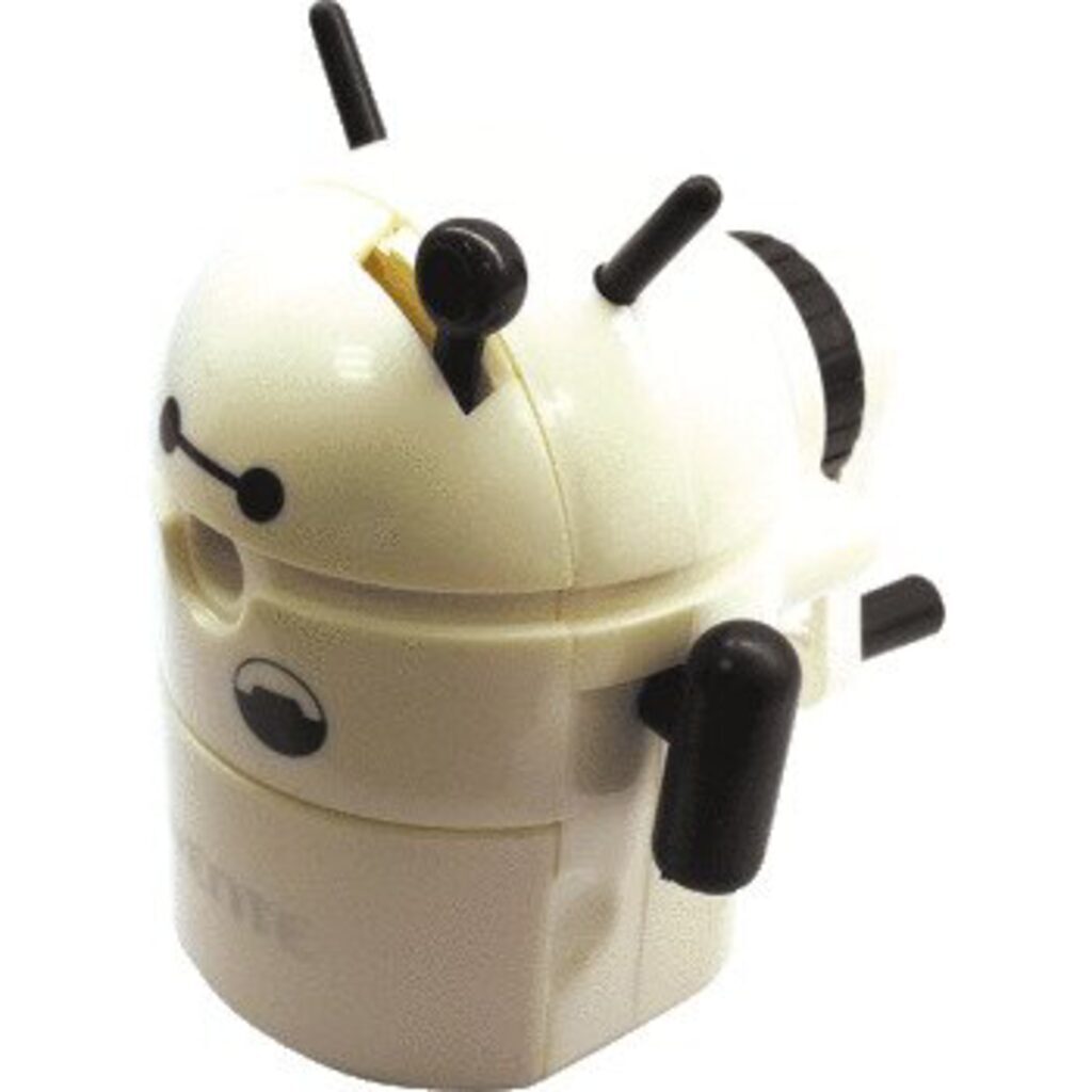 Точилка механическая 1 отв.,  Робот, белая