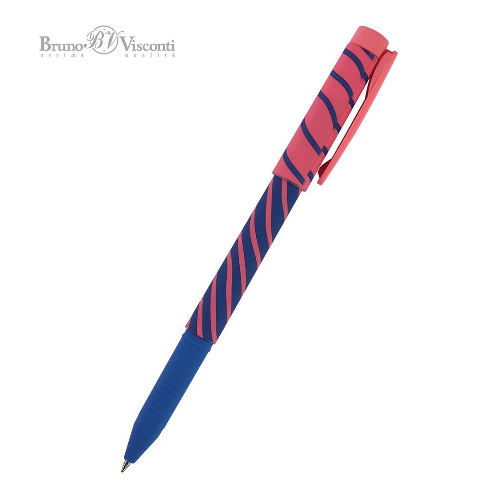 Ручка шар. BV "FreshWrite. Зебра" синяя, 0,7мм