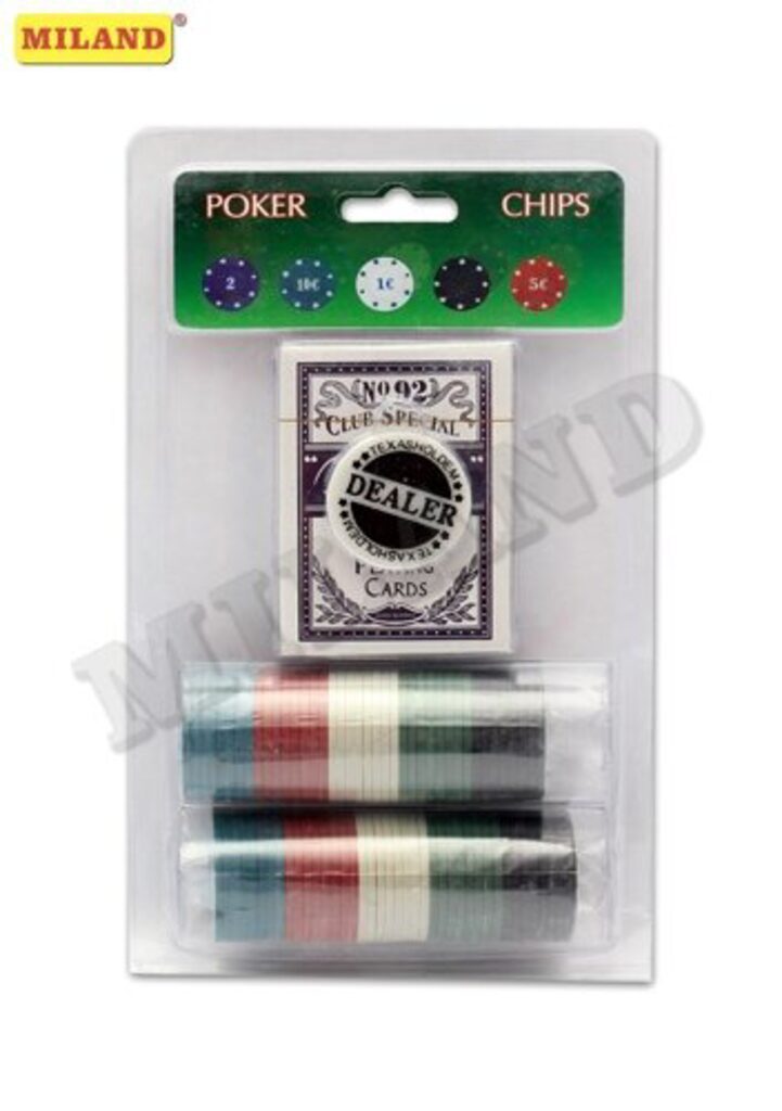 Набор для покера "Дорожный" 80 фишек, европодвес