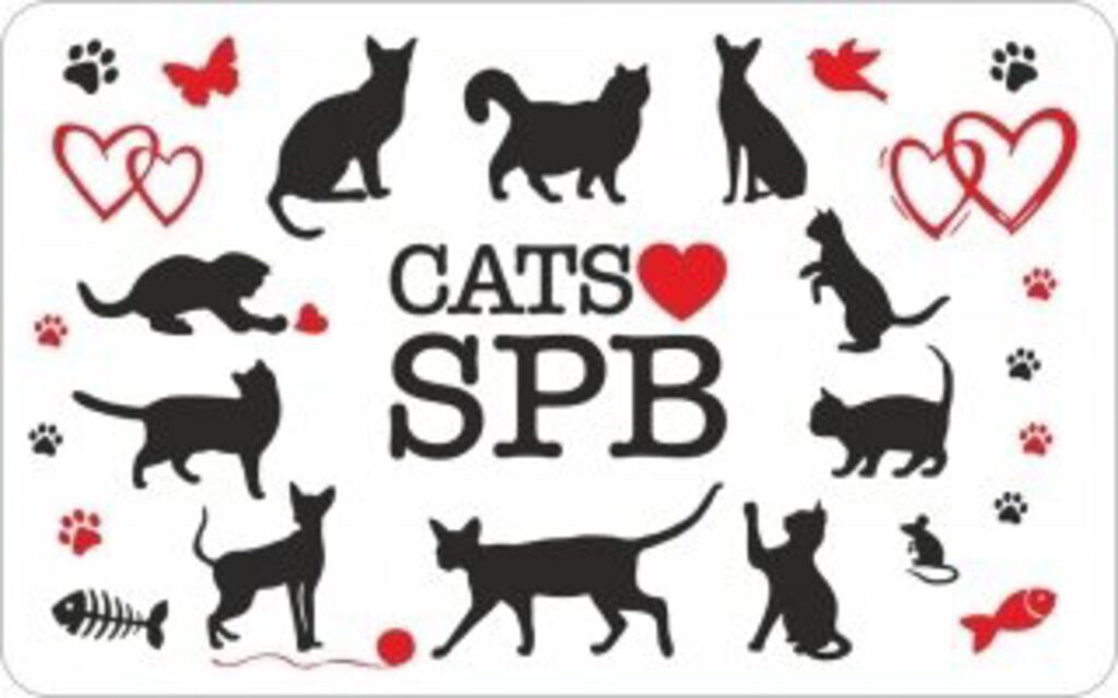 Магнит сувенирный   6*10см СПБ CATS LOVE SPB, винил