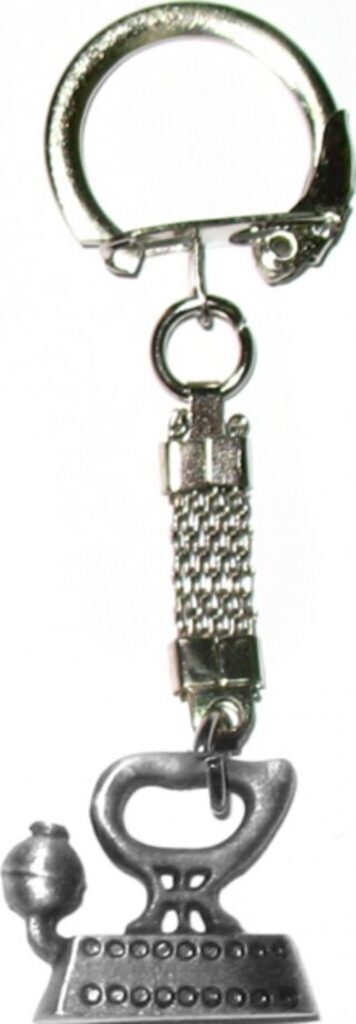 Брелок "Утюжок паровозик", металл, олово