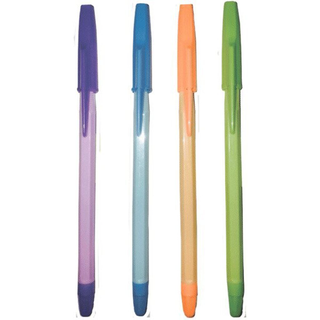 Ручка шар. deVENTE "Flare", 1мм, масл. чернила, синяя, грип для пальца, ассорти*