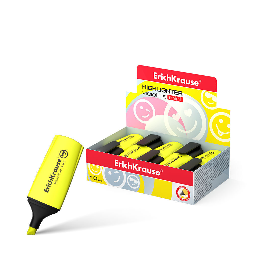 Текстовыделитель EK Visioline Mini, 0,6 - 5,2мм, жёлтый