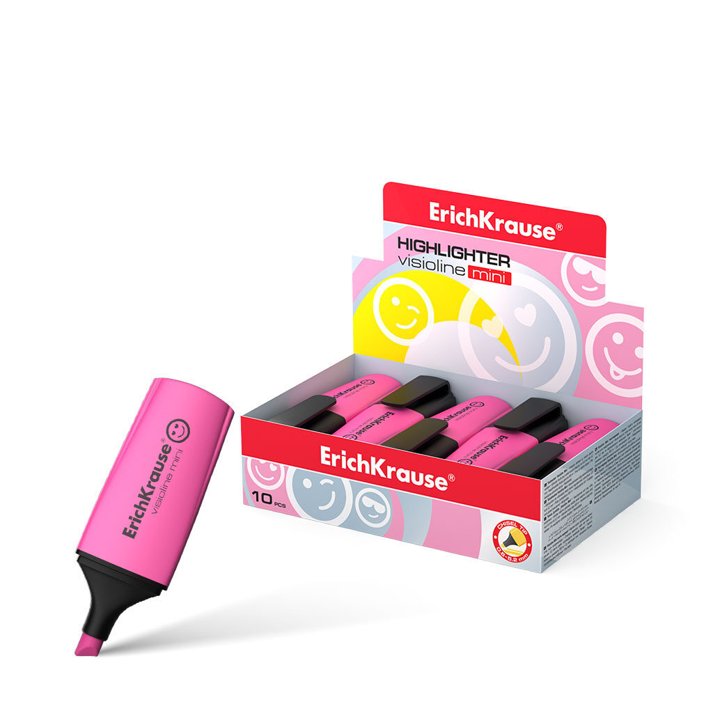 Текстовыделитель EK Visioline Mini, 0,6 - 5,2мм, розовый