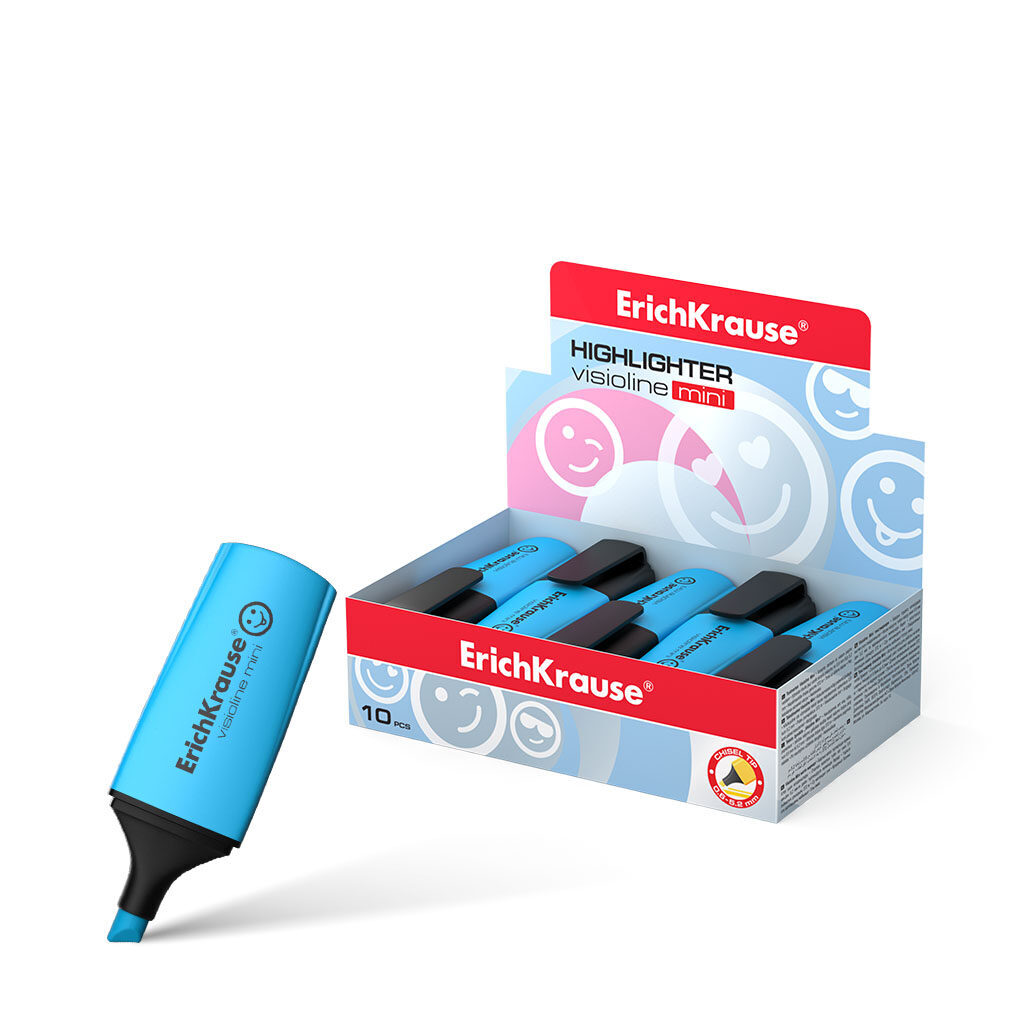 Текстовыделитель EK Visioline Mini, 0,6 - 5,2мм, голубой