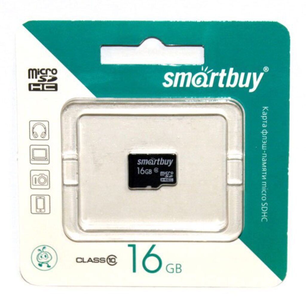Карта памяти SmartBuy MicroSDHC 16GB Сlass 10 (без адаптеров)