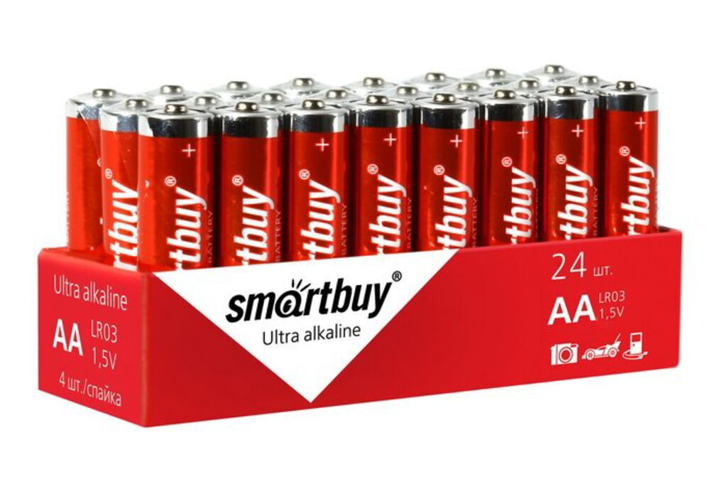 Батарейка LR-06 (АА) Smartbuy, в спайке, цена за 1 шт