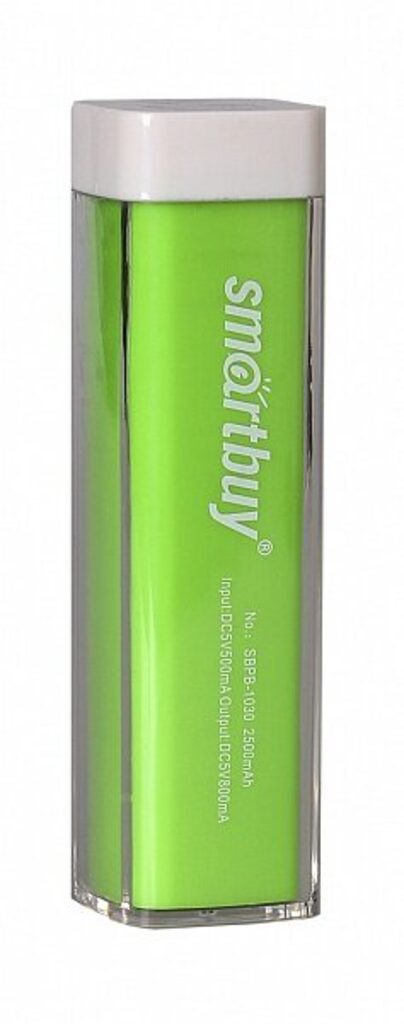 Аккумулятор внешний (Power bank) SmartBuy EZ-BAT, 2000 мАч, зеленый