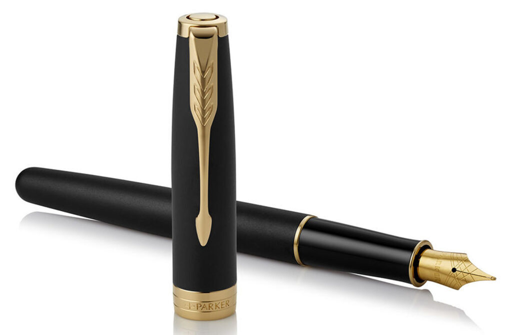 Parker Jotter Перьевая ручка Core F528 Matte Black GT F, подароч. коробка