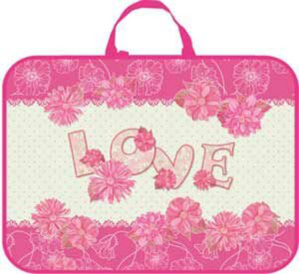 Папка А3 для менеджера широкая, ручка тканевая,  Lace love