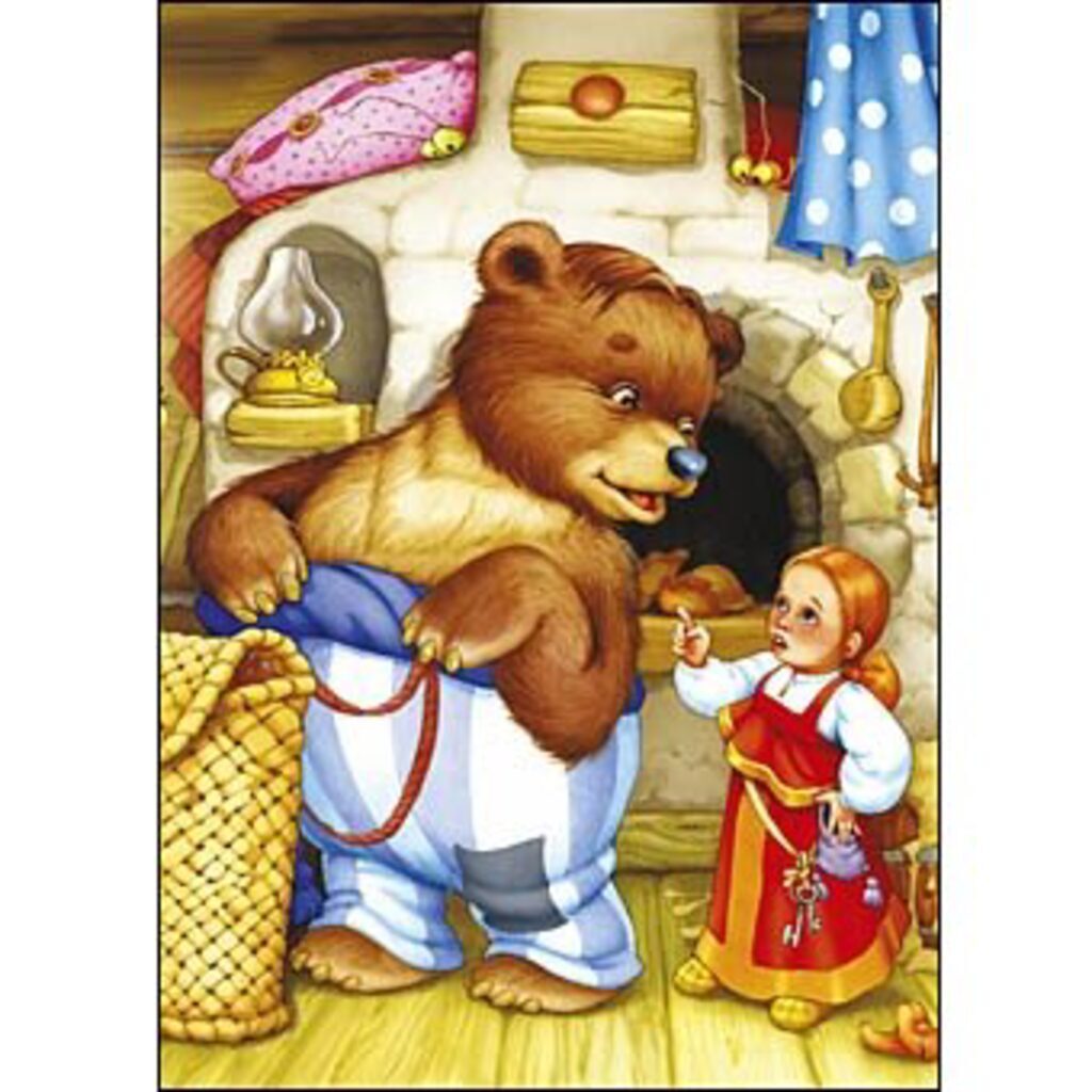 Пазлы МЯГКИЕ 24 элементов  280*210мм.   "Маша и медведь"