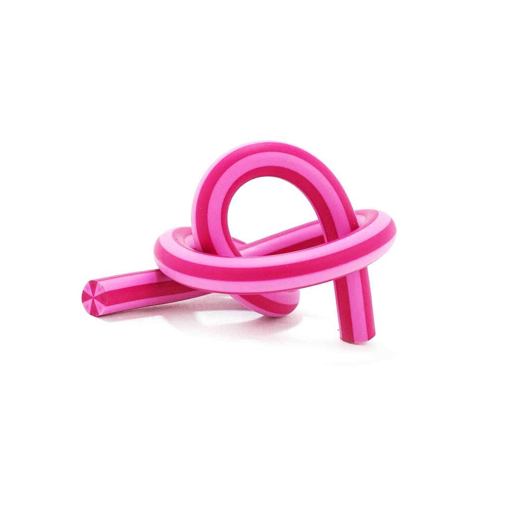 Ластик  гнущийся, 1см* 33см, розовый