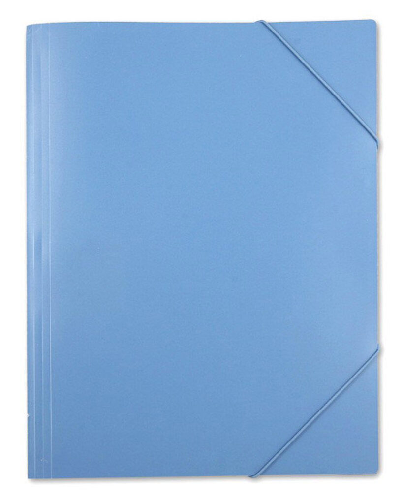 Папка на резинке А3 0,7мм синяя