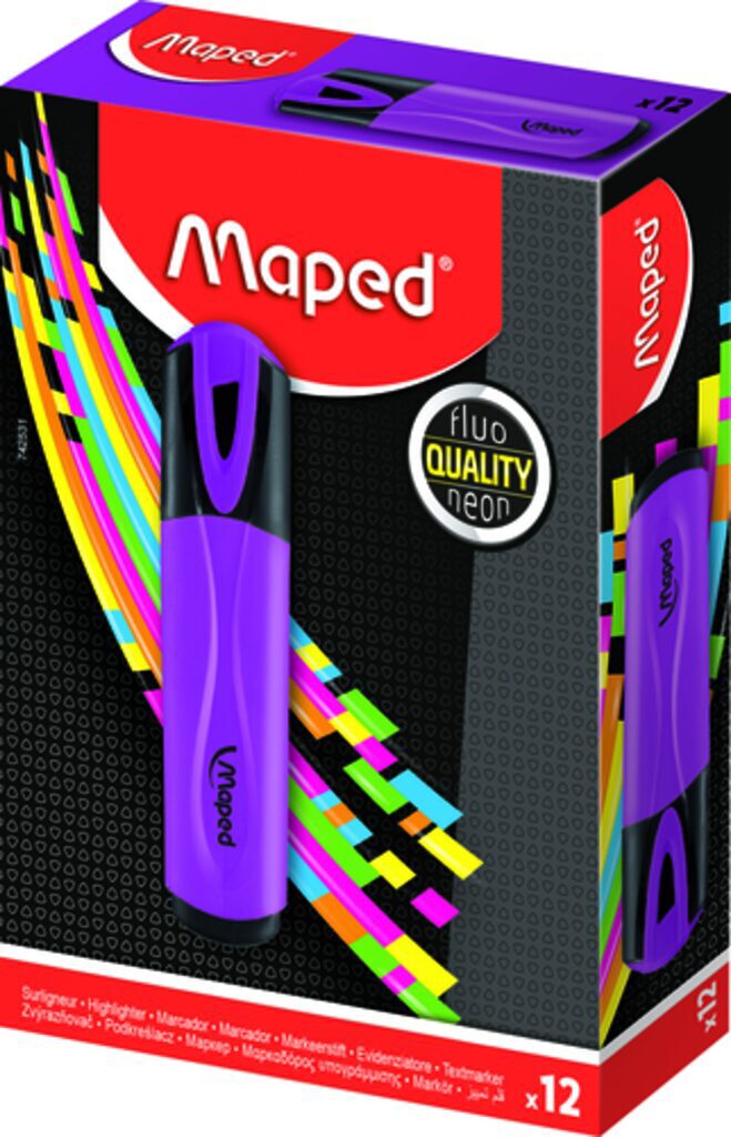 Текстовыделитель MAPED 1-5мм, классик, фиолетовый