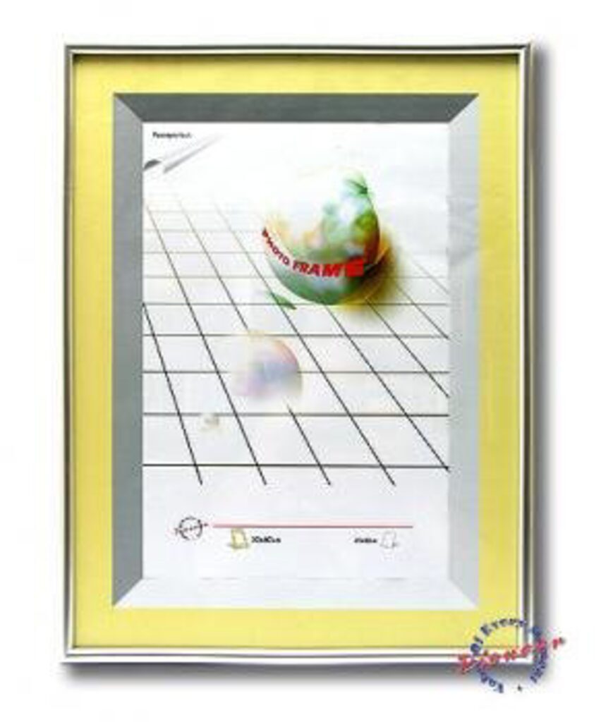 Ф\рамка постер 10*15см серебро