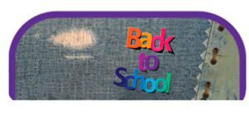 Пенал-косметичка (200*80) Back to school, объёмный