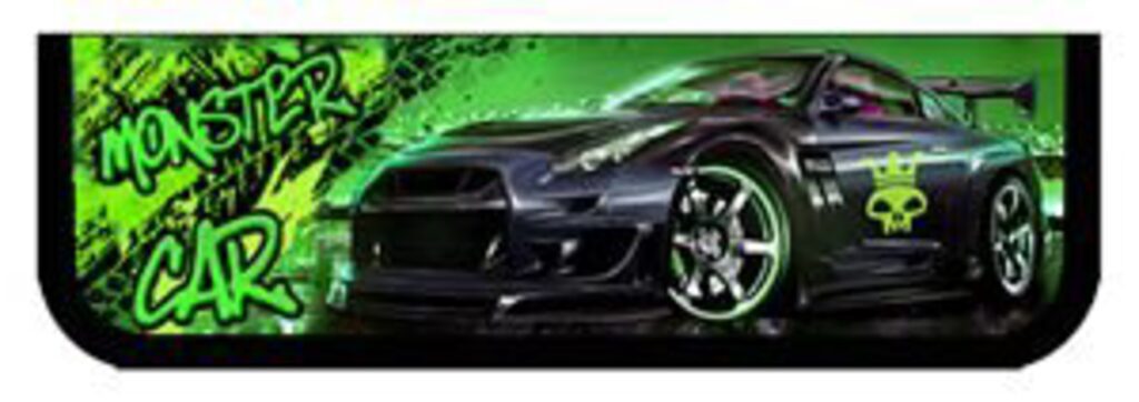 Пенал 1 отд. (190*60)   Monster car, лам.