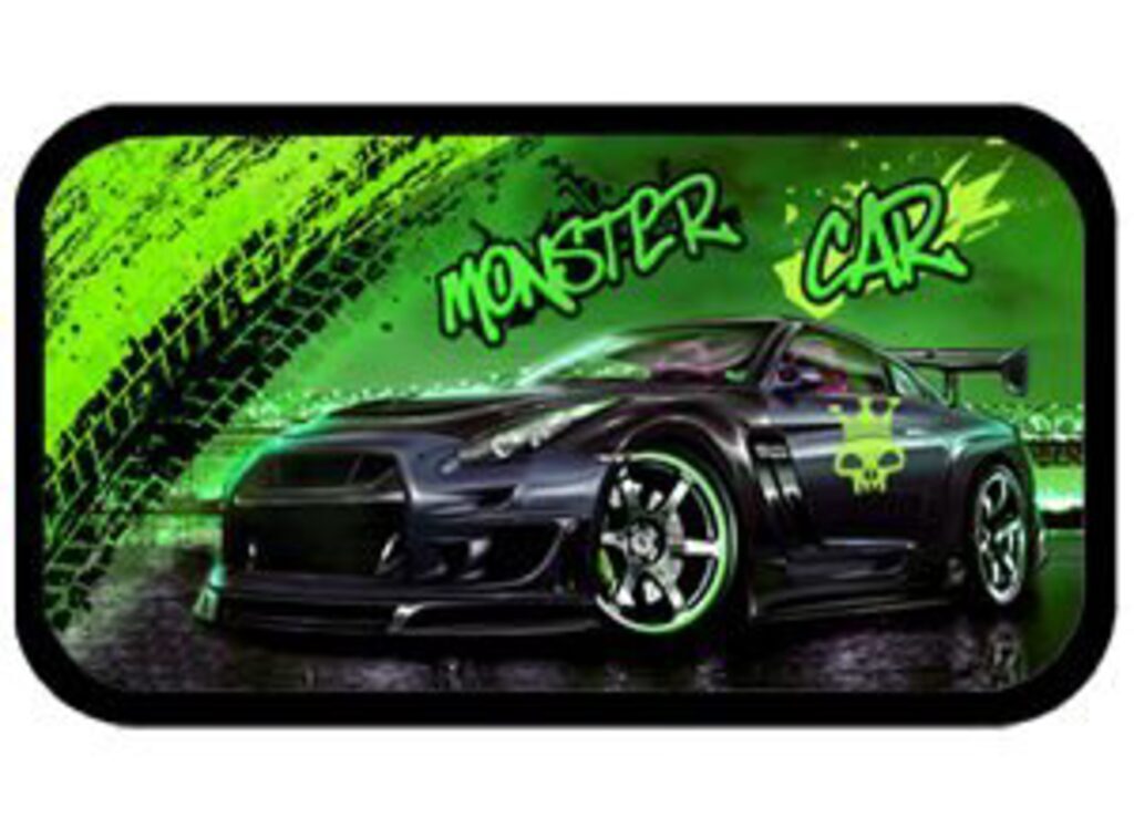 Пенал 3 отд. (190*115)    Monster car, лам.