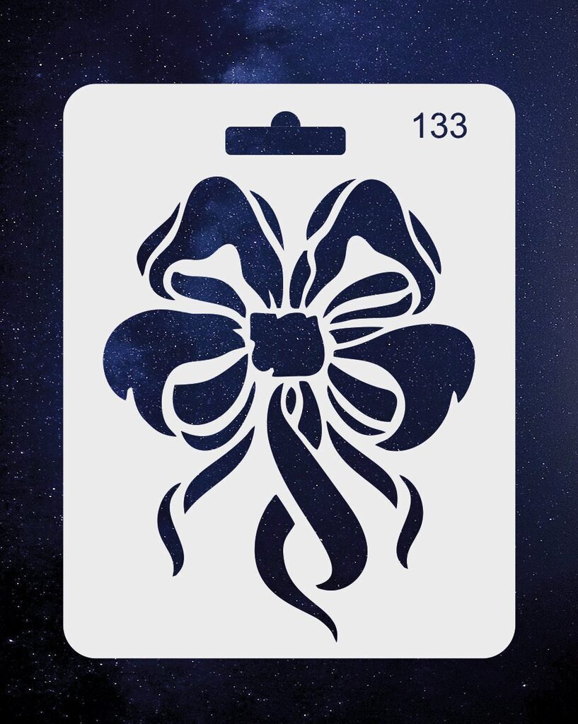 Трафарет №133 Бант 11*14см