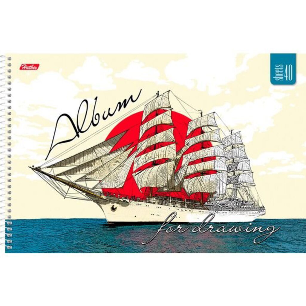 Альбом А4 40л гребень "Ассорти. Выпуск №2"  пл. 100 гр/м